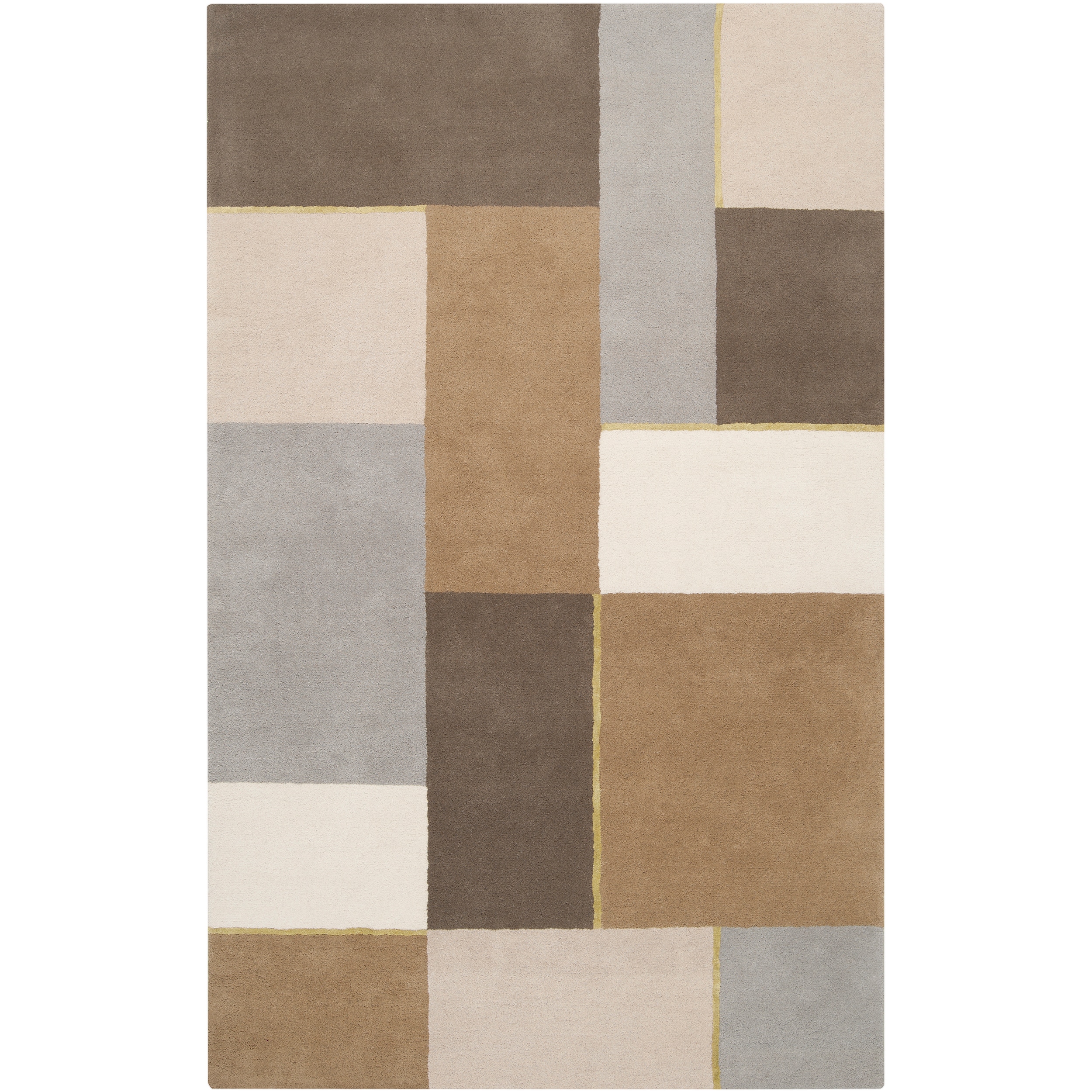 Harlequin Hand tufted Multi Opaque Geometric Pattern Wool Rug (5 X 8)