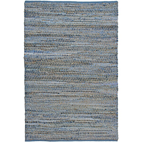 Shop Hand Woven Blue Jeans Denim Rug 8x10' 8' x 10' On Sale Free