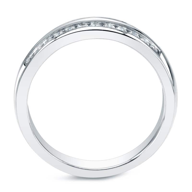 Auriya 10k Gold 1/4ctw Double Channel Diamond Wedding Band (J-K, I2-I3)