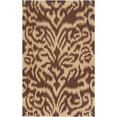 Hand-woven Brown Sugarford Wool Area Rug - 8' x 11' - 8' x 11'