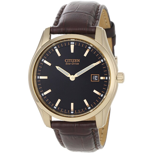 citizen eco drive silver and gold