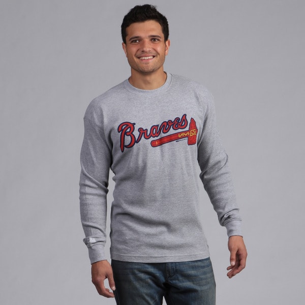 Stitches Men's Atlanta Braves Thermal Shirt Stitches Baseball