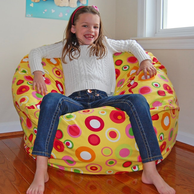 Ahh Products Bubbly Citrus Cotton Washable Bean Bag Chair - Bed Bath &  Beyond - 6689464