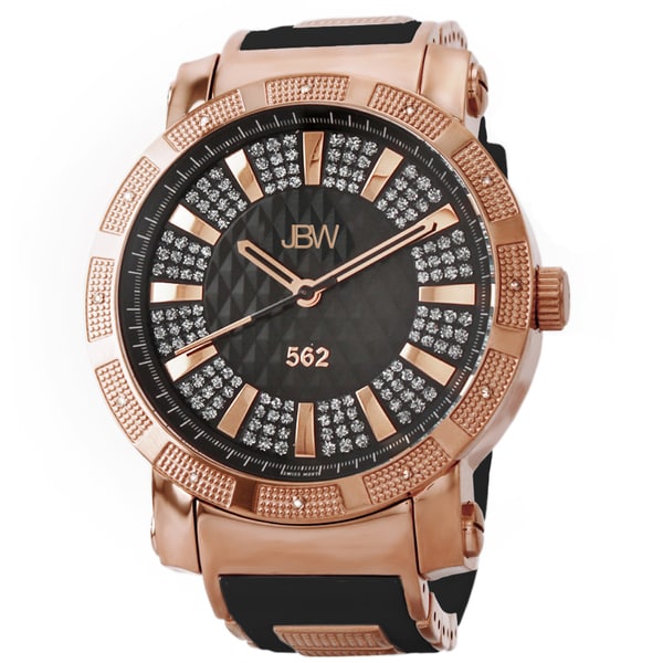 JBW Men's 562 Rose Goldtone Pave Diamond Watch JBW Men's More Brands Watches