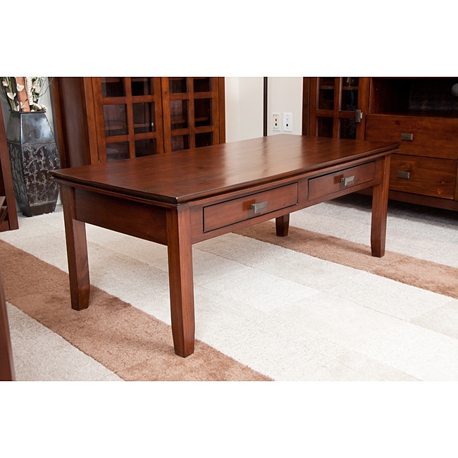 Stratford Auburn Brown Coffee Table