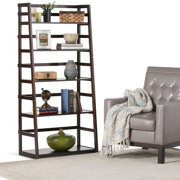 Shop WYNDENHALL Normandy Ladder Shelf Bookcase - On Sale ...