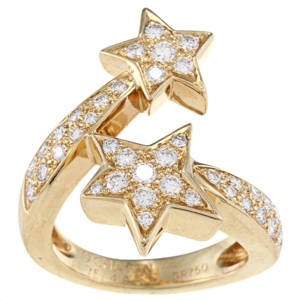 Pre-owned 18k Yellow Gold 1 1/3ct TDW Diamond Comete by Chanel Ring (G-H, VS1-VS2). Opens flyout.