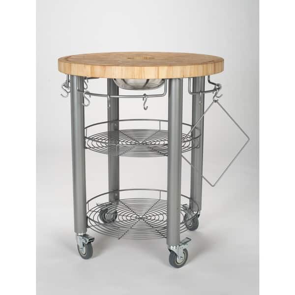 Shop Chris Chris Stadium 30 Inch Round Kitchen Work Station On