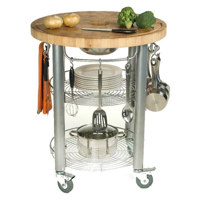 Chris & Chris Stadium 30-inch Round Kitchen Work Station