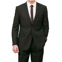 Shop Tazio Men's Black Slim Fit Suit - Overstock - 6691231