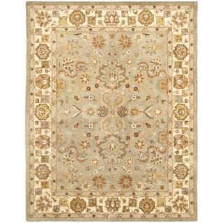 11 X 17 Rugs Area For Less Safavieh Handmade Heritage Traditional Oushak Light Green Beige Wool Rug 11 X 17