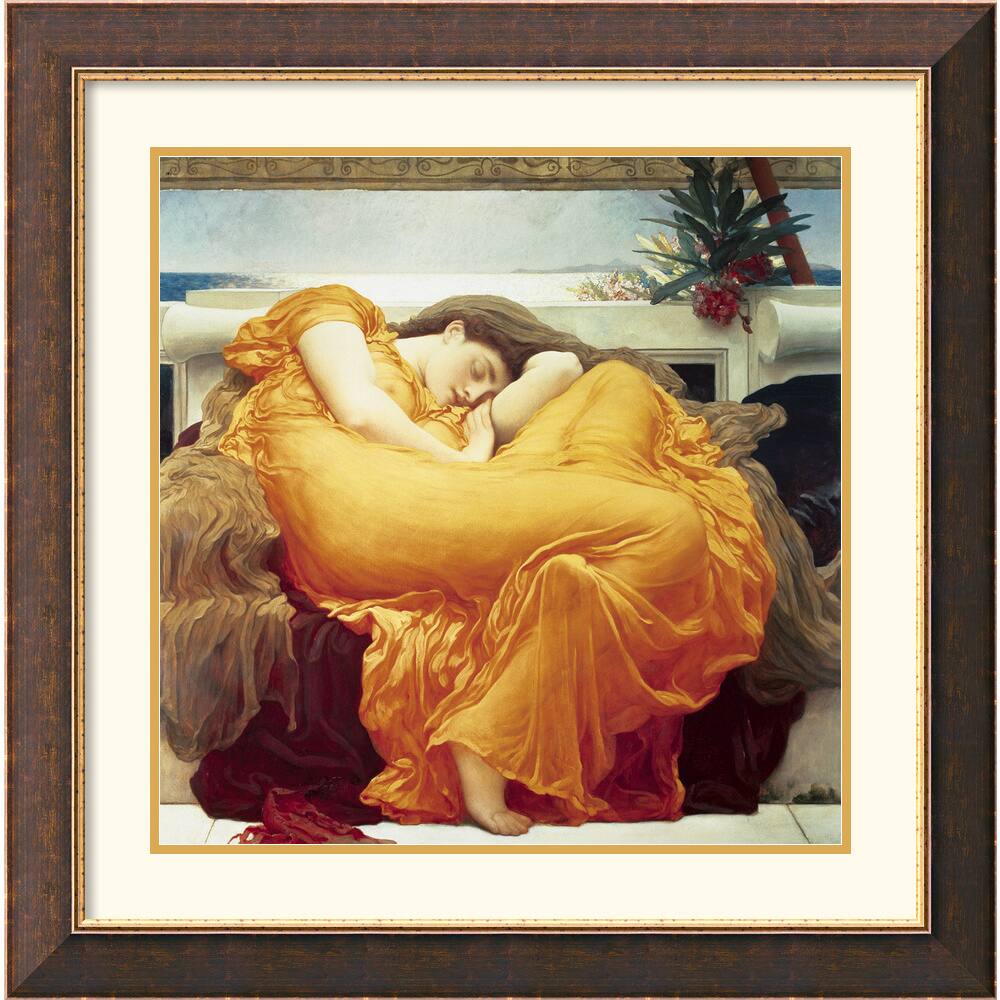 Lord Frederic Leighton 'Flaming June' Framed Art Print