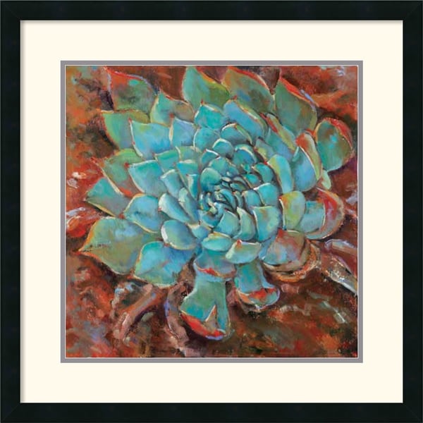 Jillian David Design 'Blue Agave II' Framed Art Print Prints