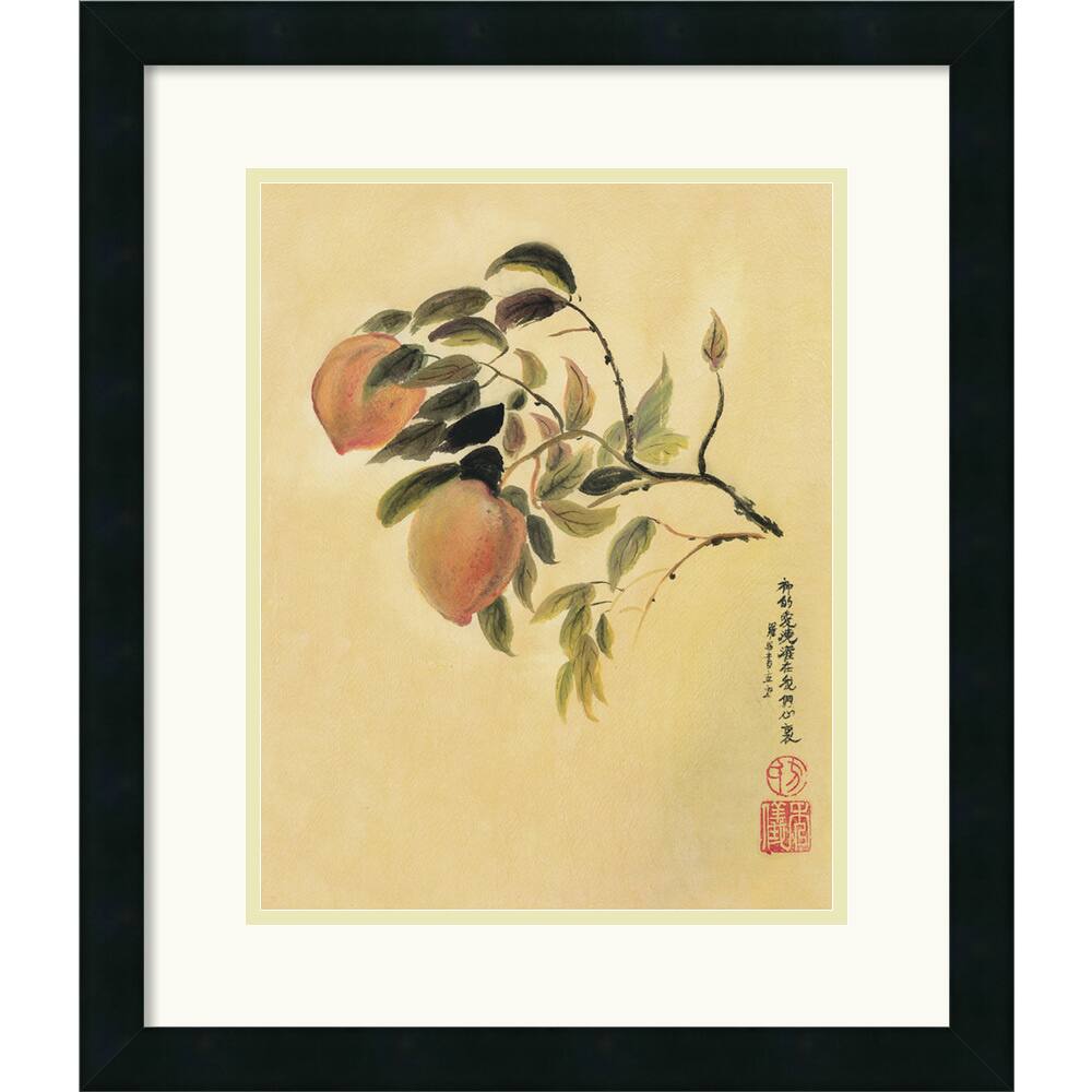 Suzanna Mah Fong Peaches Framed Art Print