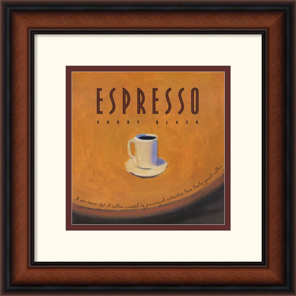 Jillian David Design Espresso Square Framed Art Print