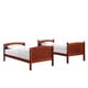 Shop TRIBECCA HOME Armidale Mahogany Beadboard Twin Bunk ...
