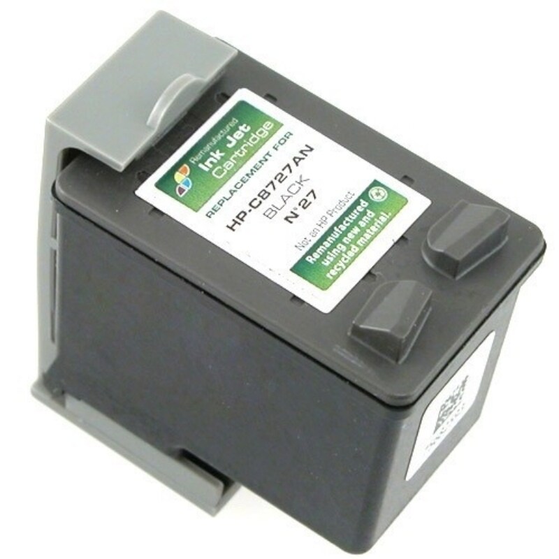 Insten Black Remanufactured Ink Cartridge Replacement for HP C8727A/ 27