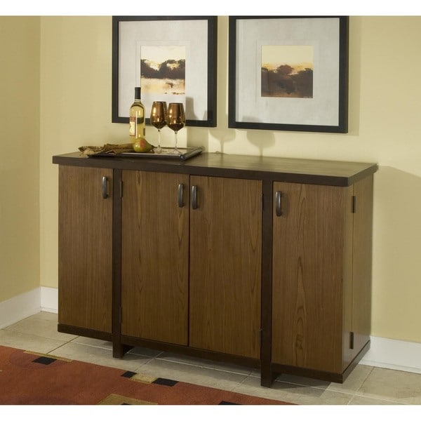 Geo Walnut Bar Cabinet Bars