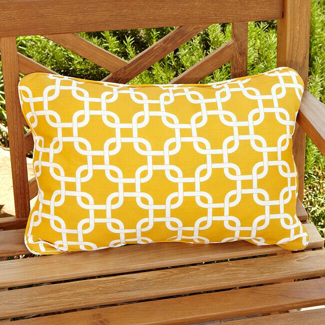 Penelope Yellow Indoor/ Outdoor Pillows (Set of 2)