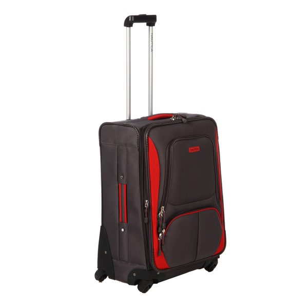 Nautica Downhaul Grey / Red 24-inch Expandable Spinner Upright