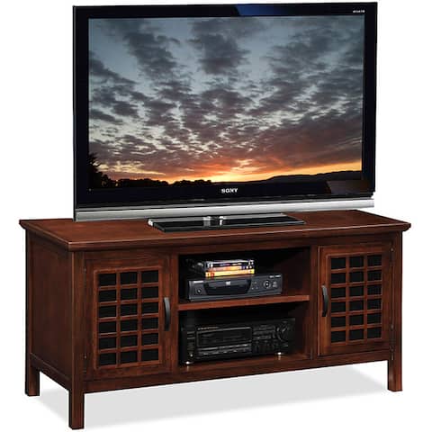 Chocolate/Black Glass 50-inch TV Stand & Media Console