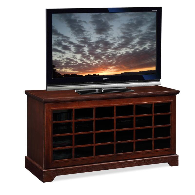 Two-way Sliding Grid Door 50-inch TV Stand & Media Console
