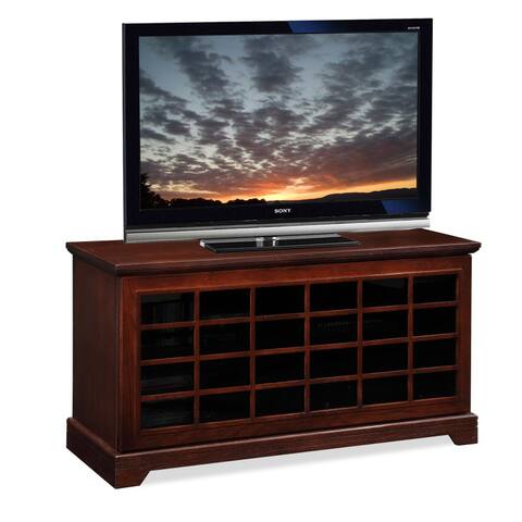 Two-way Sliding Grid Door 50-inch TV Stand & Media Console