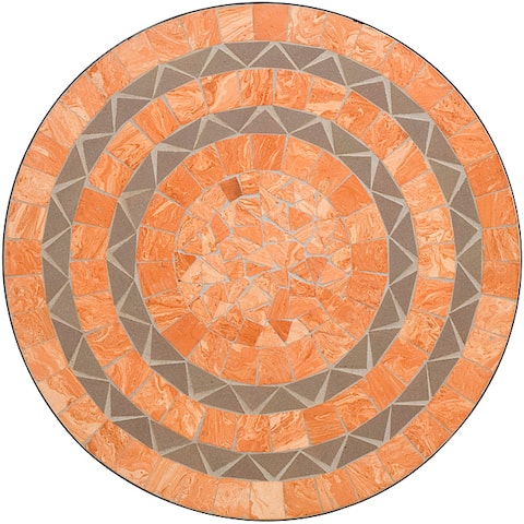 Terra Cotta Sandstone Tile Top Bistro Table by Home Styles