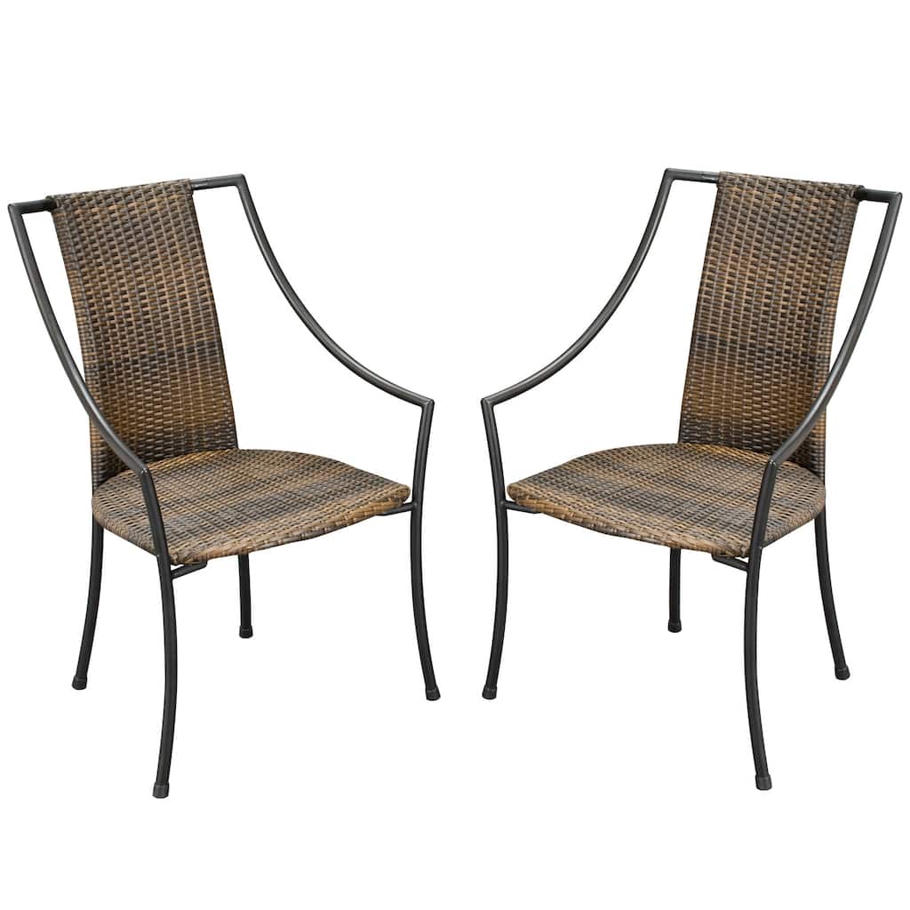 Laguna Synthetic-weave Arm Chairs (Set of 2) by Home Styles