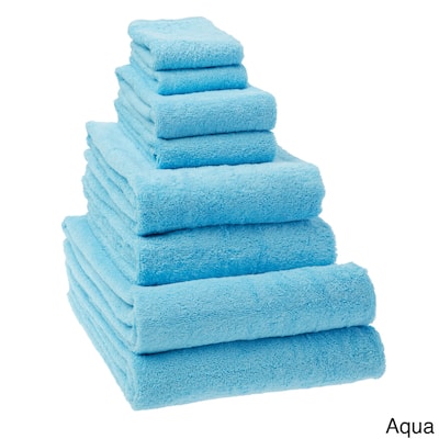 CTT %100 Turkish Cotton Towel Set 8 or 9 Pcs Quick Dry and Absorbent