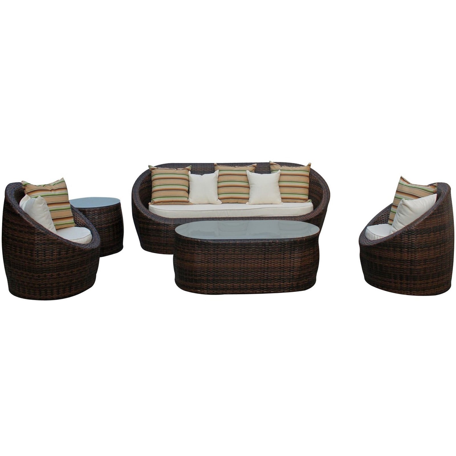 Yuanne Outdoor Rattan 5 piece Set