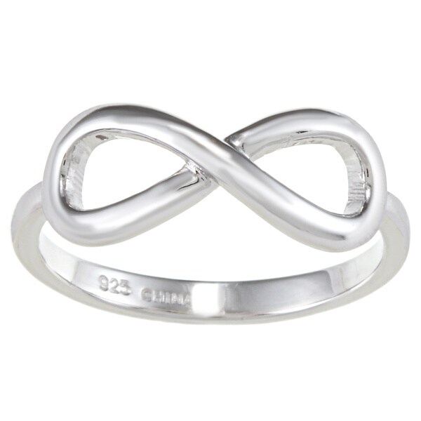 La Preciosa Sterling Silver Infinity Design High Polish Ring