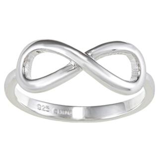 Rose Fashion Jewelry For Less La Preciosa Sterling Silver Infinity Design High Polish Ring