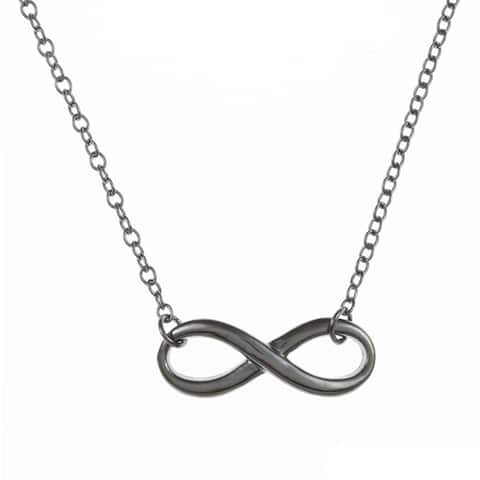 La Preciosa Sterling Silver Infinity 18-inch Necklace