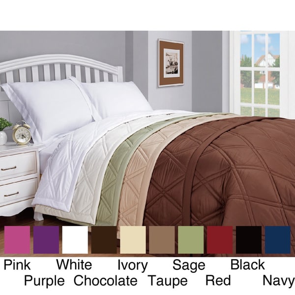 Microfiber Solid Color Down Alternative Blanket