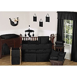 Sweet Jojo Designs Black Diamond 9-piece Crib Bedding Set
