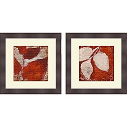 Lanie Loreth 'Red Impressions I & II' Framed Print - Overstock - 6698413