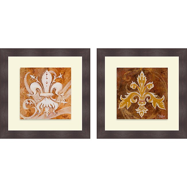 Thomas Riker 'Fleur de Lis I & III' Framed Print