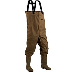 Hodgman Mackenzie Brown 100 percent Nylon/PVC Booted Chest Wader Hodgeman Waders