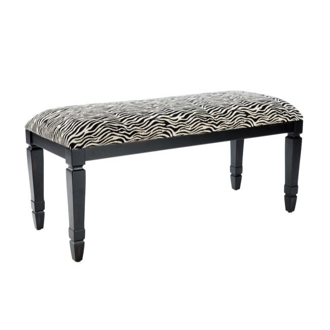 Mona Zebra print Bench  