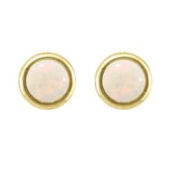 10k Gold Opal Stud Earrings