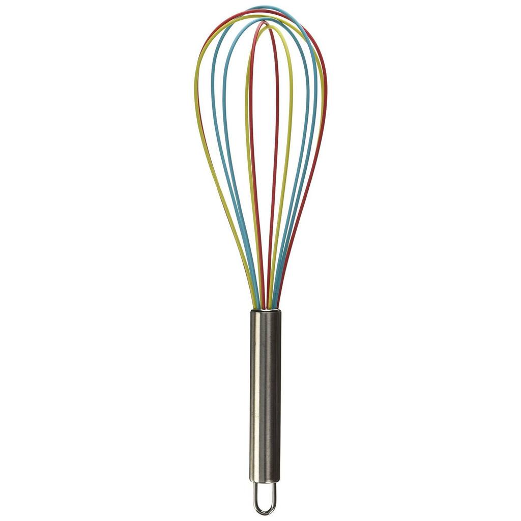 3-piece Tri-color Silicone Whisk Set