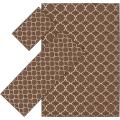 Woven Brown Tabluar 3-piece Rug Set