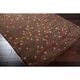 preview thumbnail 46 of 196, Sakura Handmade Transitional Floral Wool Area Rug 3' x 12' Runner/Surplus - Brown - Runner/Rectangle