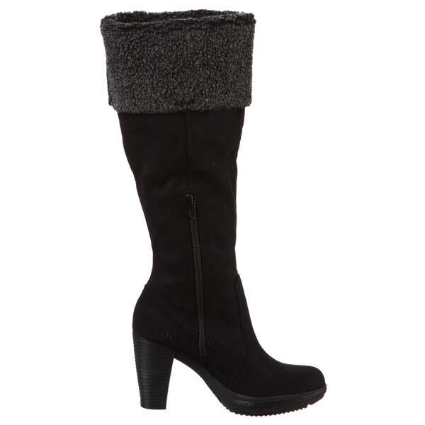 wide calf shearling boots