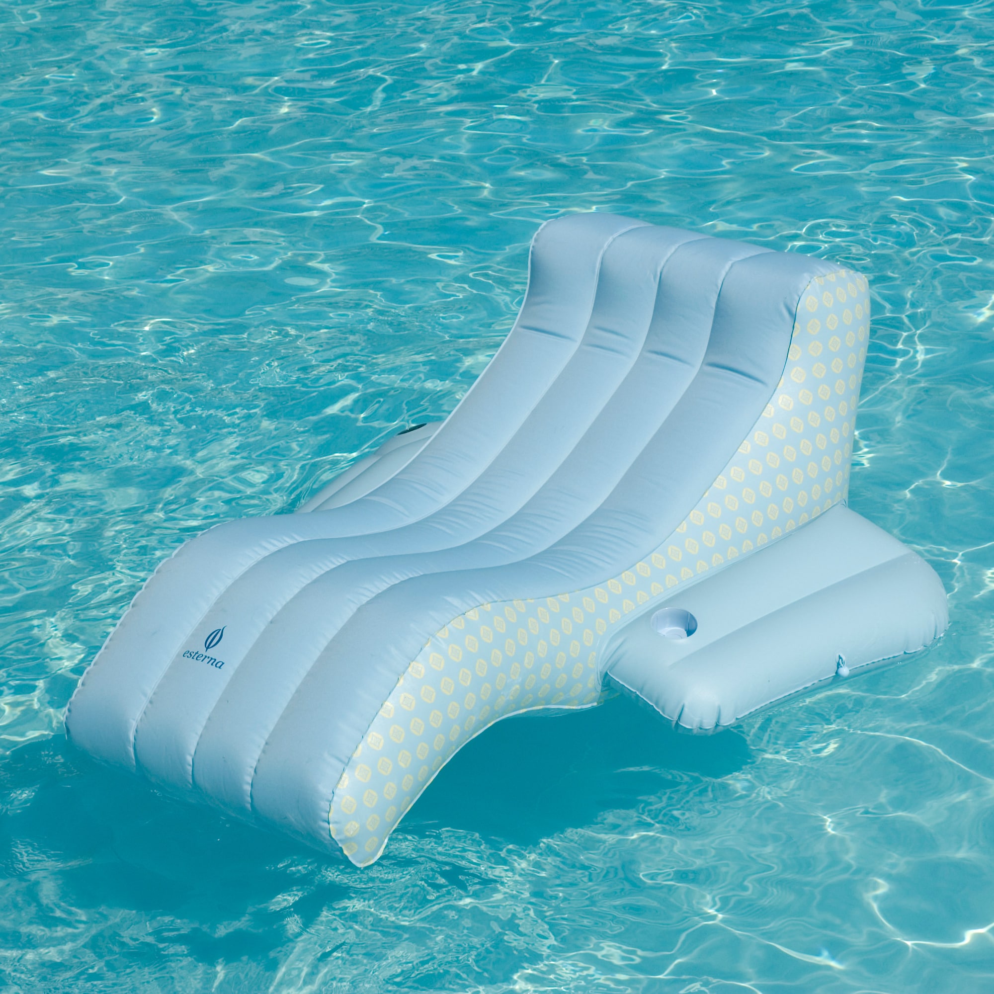 double inflatable pool lounger