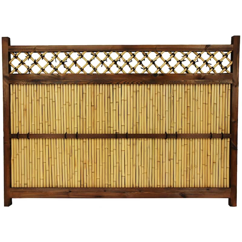 Japanese Bamboo 4x5.5-foot Zen Garden Fence (China)