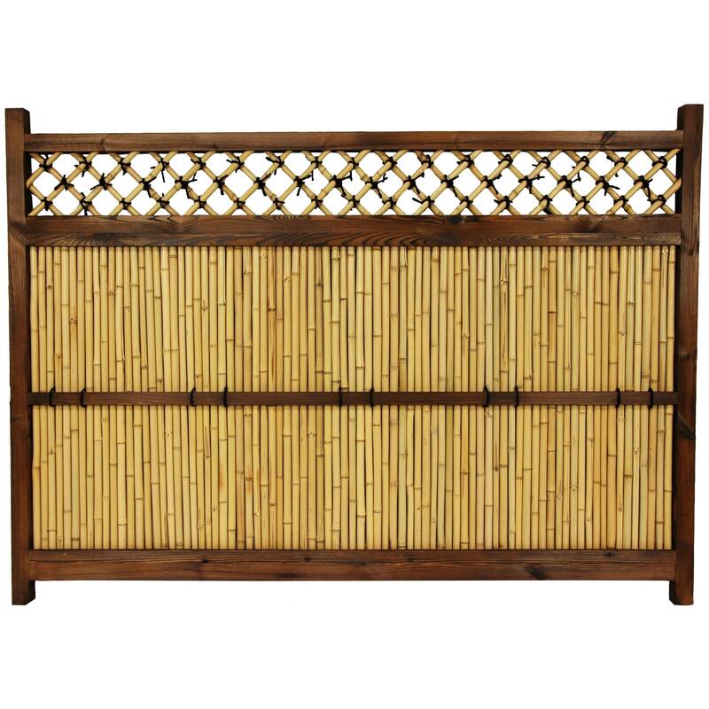 Japanese Bamboo 4x5.5-foot Zen Garden Fence (China)