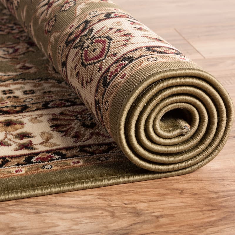 Well Woven Ariana Palace Green Area Rug - 6' 7" x 9' 6"