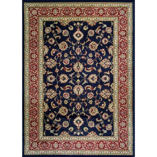 Well Woven Oriental Detailed Palace Green Area Rug - 5'3" x 7'3"